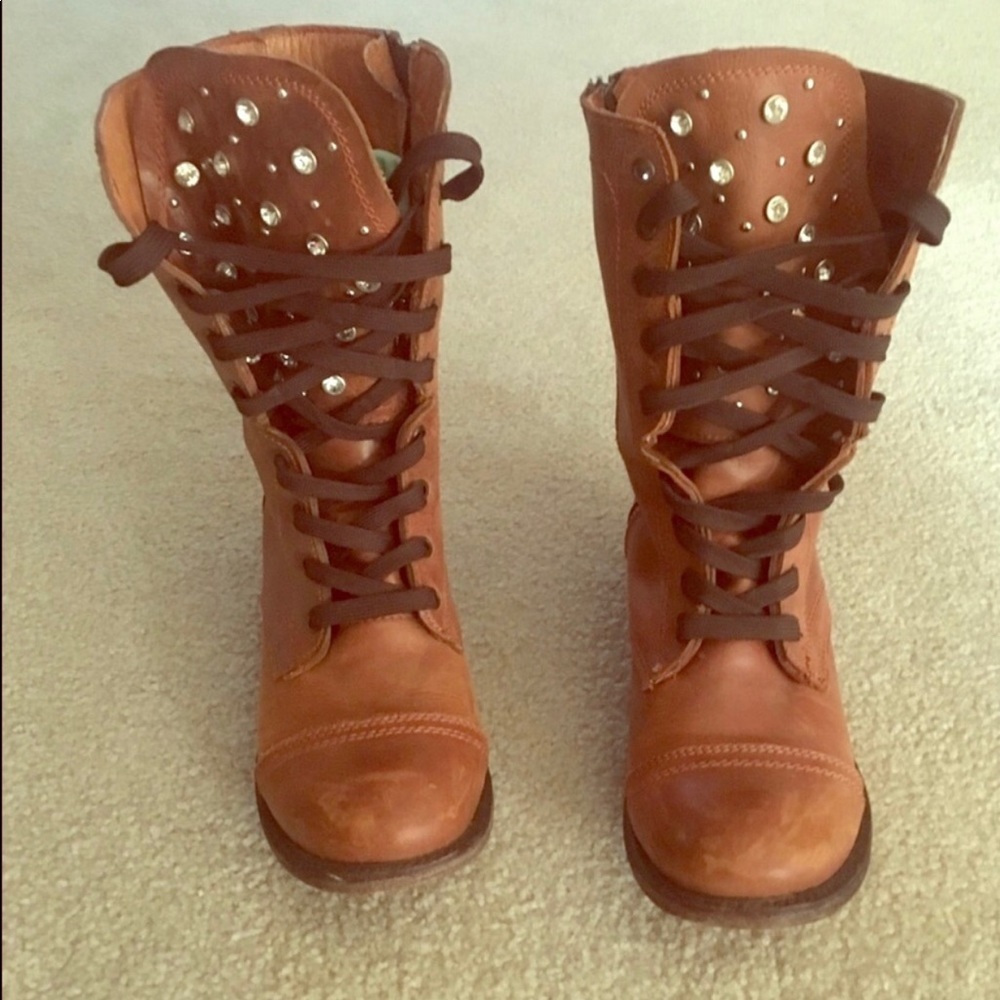 Zigi Soho tall studded combat boots